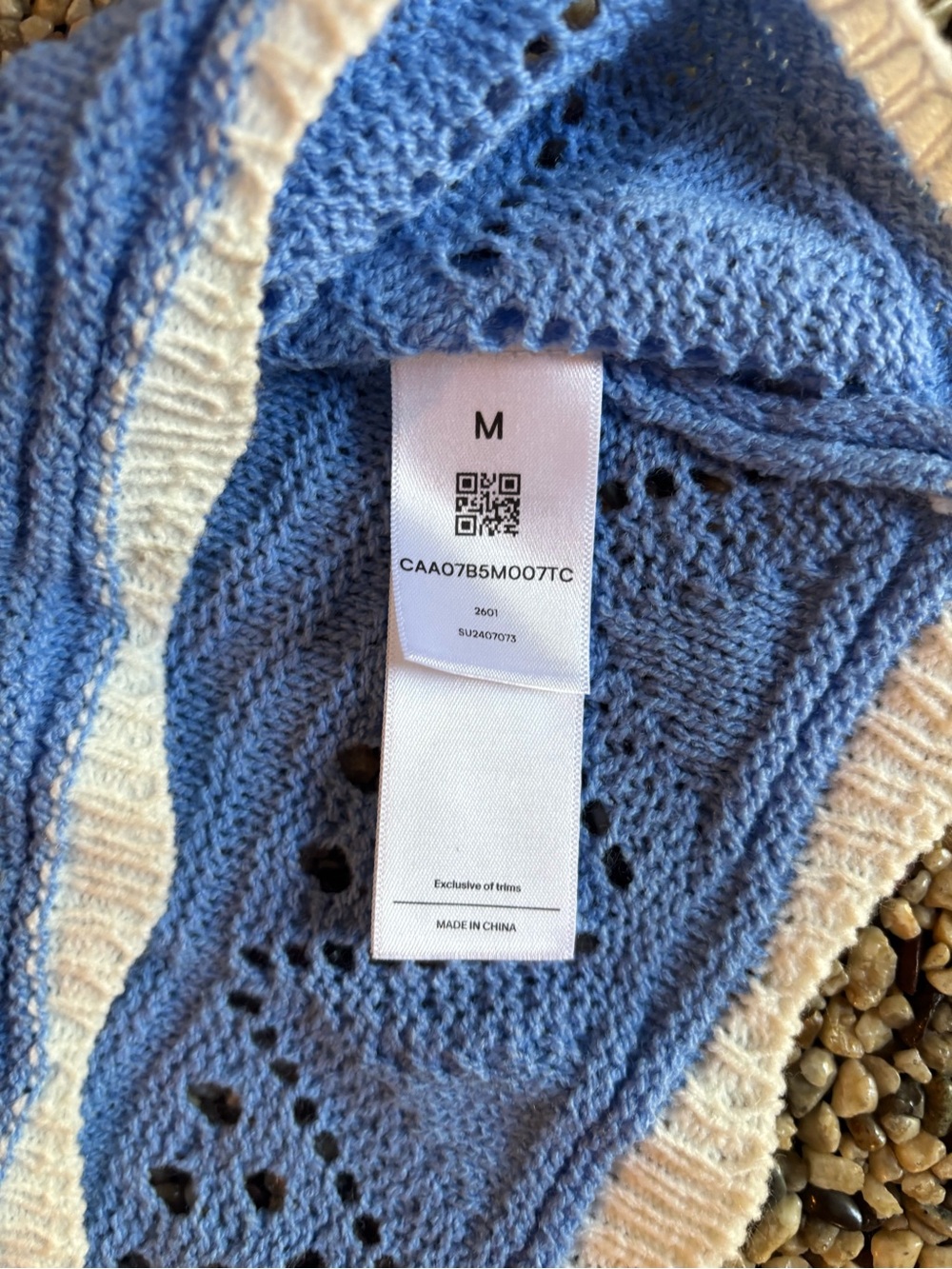 Cupshe Amaze Blue Crochet Cover-Up Mini Dress - Picture 5 of 6
